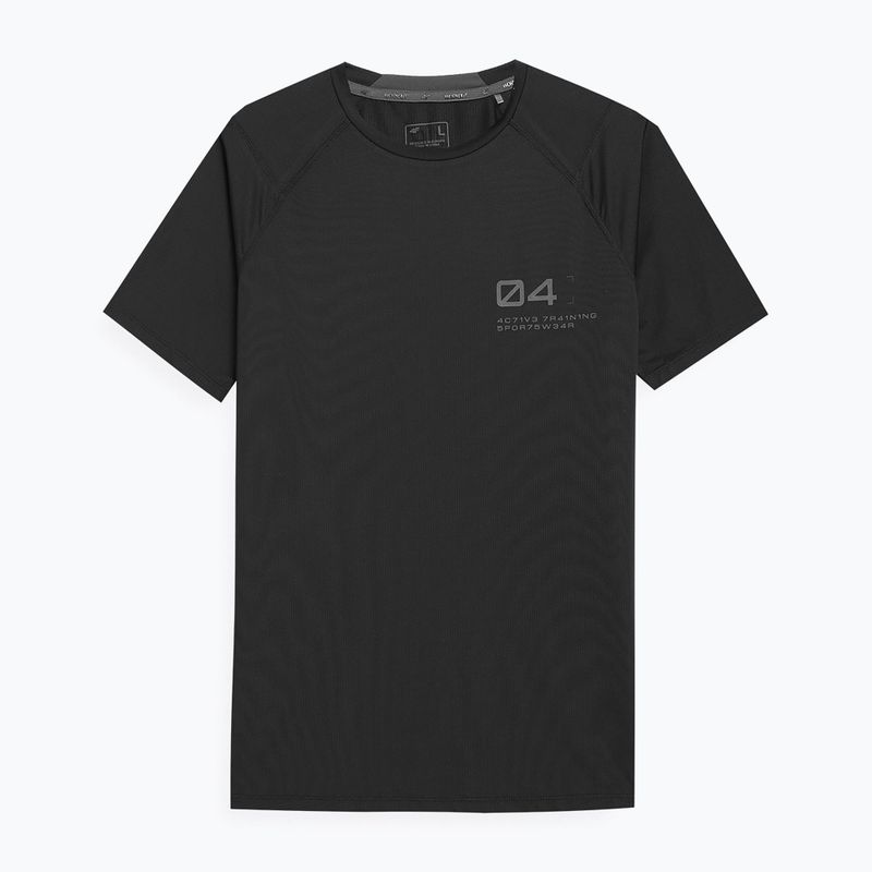 Men's training t-shirt 4F black 4FSS23TFTSM163-20S