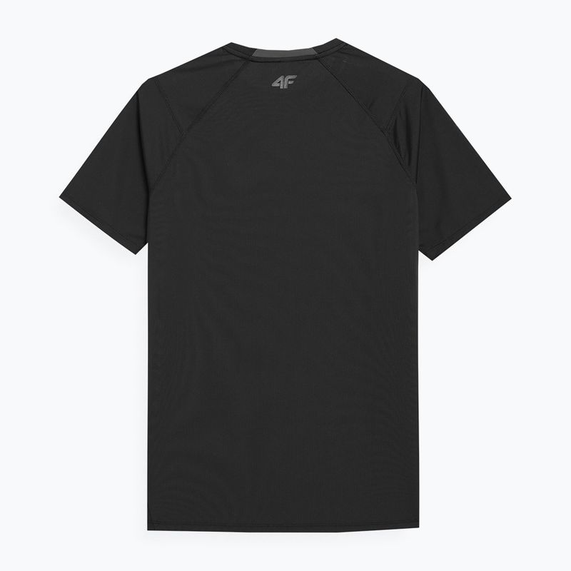 Men's training t-shirt 4F black 4FSS23TFTSM163-20S 2