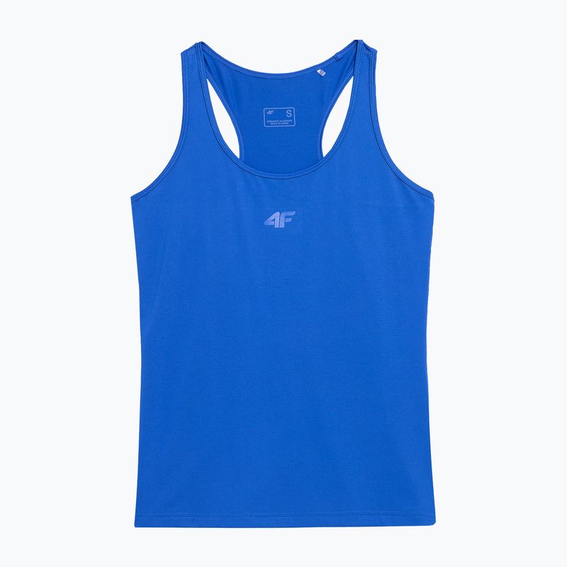 Women's training tank top 4F blue 4FSS23TFTSF263-36S
