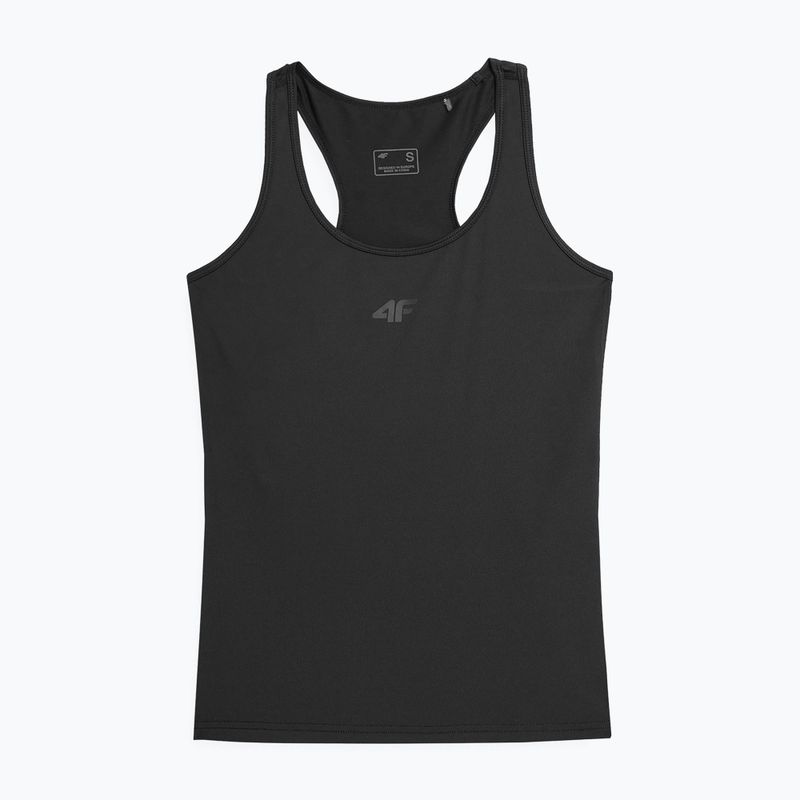 Women's training tank top 4F black 4FSS23TFTSF263-20S