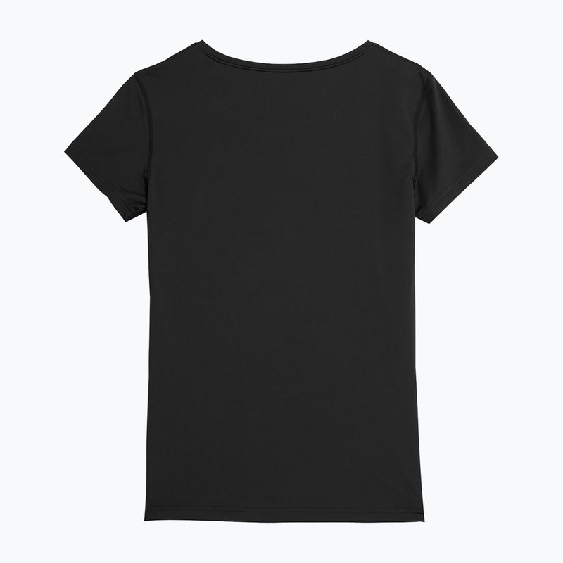 Women's training t-shirt 4F black 4FSS23TFTSF261-20S 2