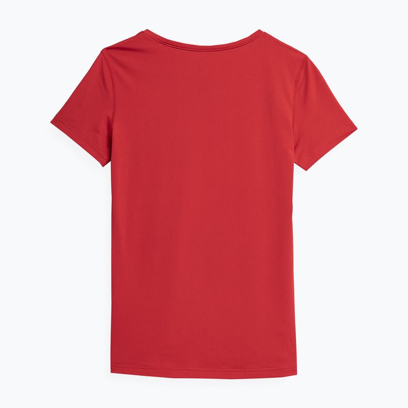 Women's training t-shirt 4F red 4FSS23TFTSF261-62S 2