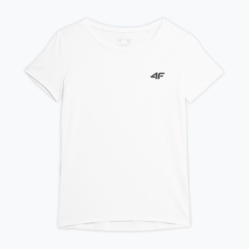 Women's training t-shirt 4F white 4FSS23TFTSF261-10S