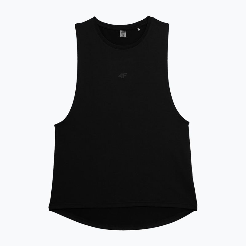 Women's training tank top 4F black 4FSS23TFTSF151-20S