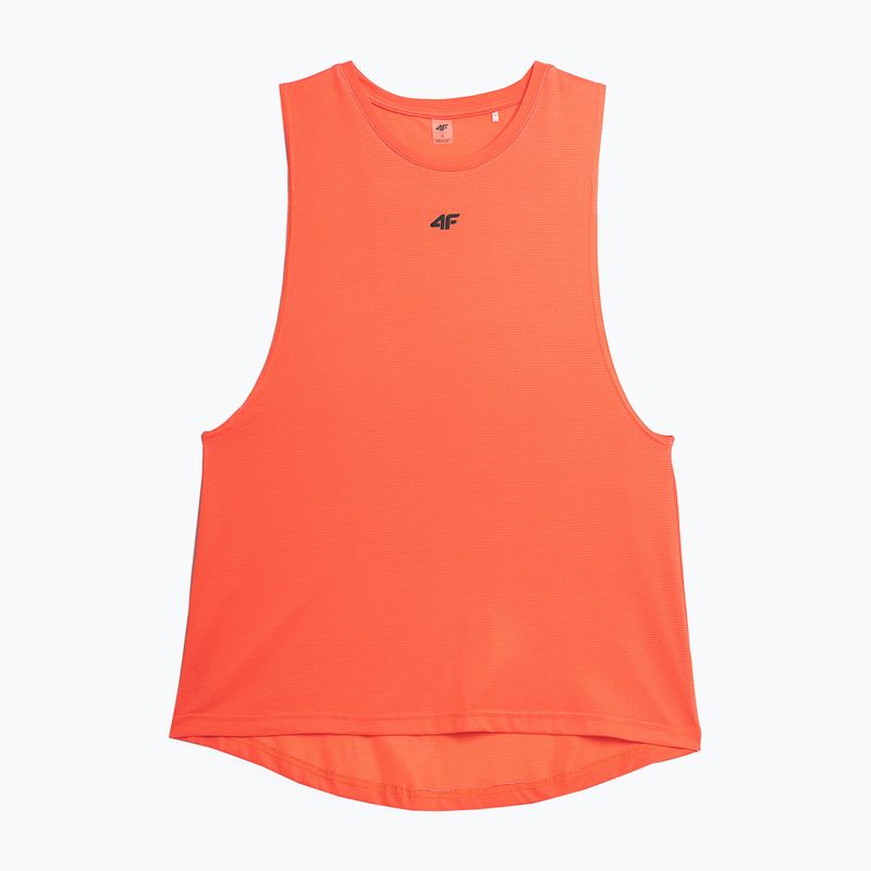 Women's training tank top 4F red 4FSS23TFTSF151-62N