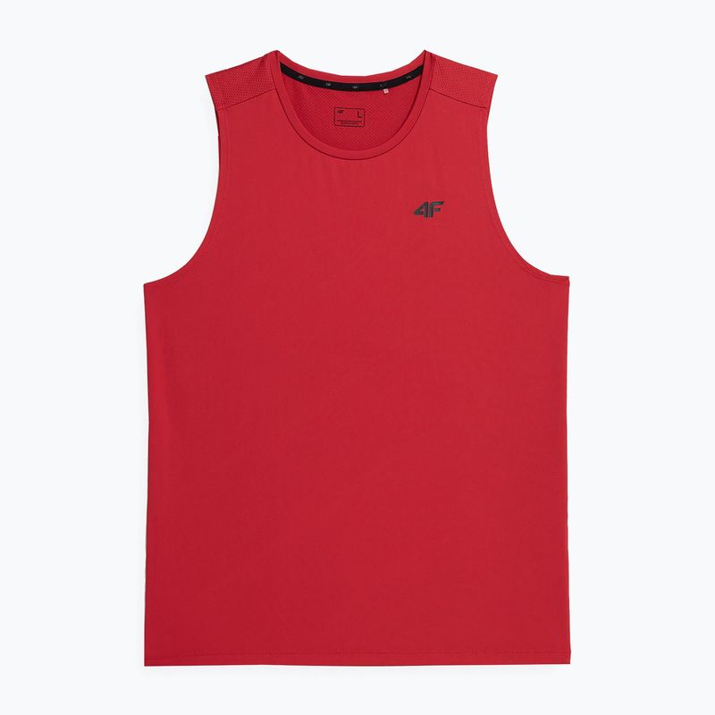 Men's training tank top 4F red 4FSS23TFTSM258-62S