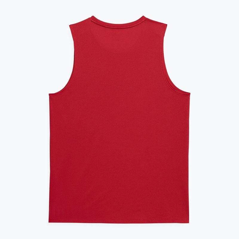 Men's training tank top 4F red 4FSS23TFTSM258-62S 2