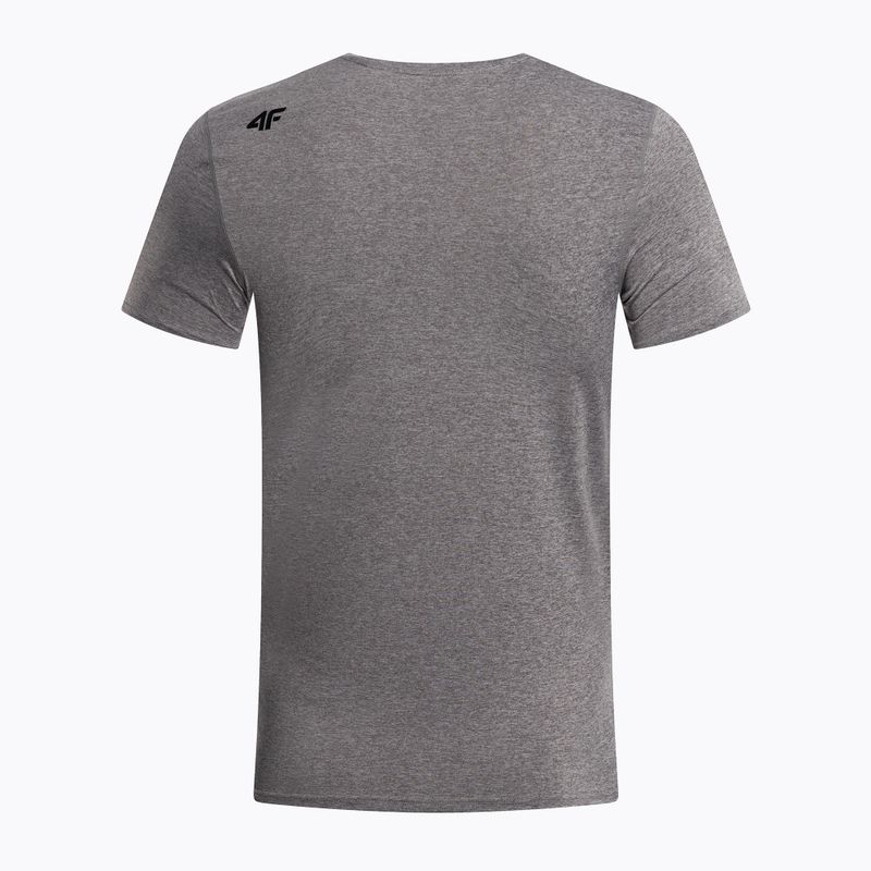 Men's training t-shirt 4F grey 4FSS23TFTSM260-27M 2