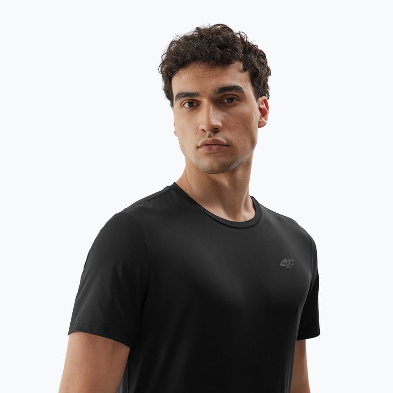 Men's training t-shirt 4F M448 deep black 3
