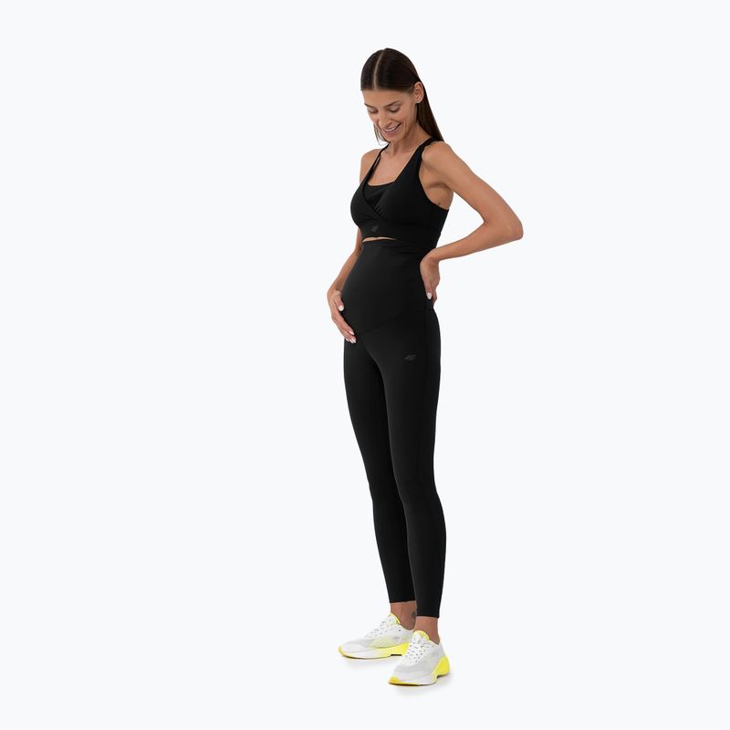 Women's leggings 4F F178 deep black