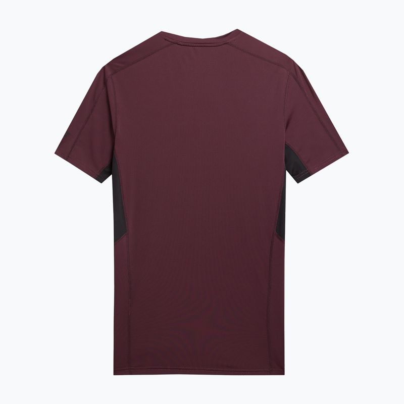 Men's training t-shirt 4F M451 burgundy 2