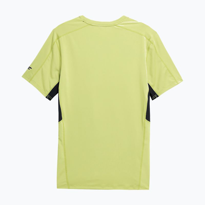 Men's training t-shirt 4F M451 canary green 2