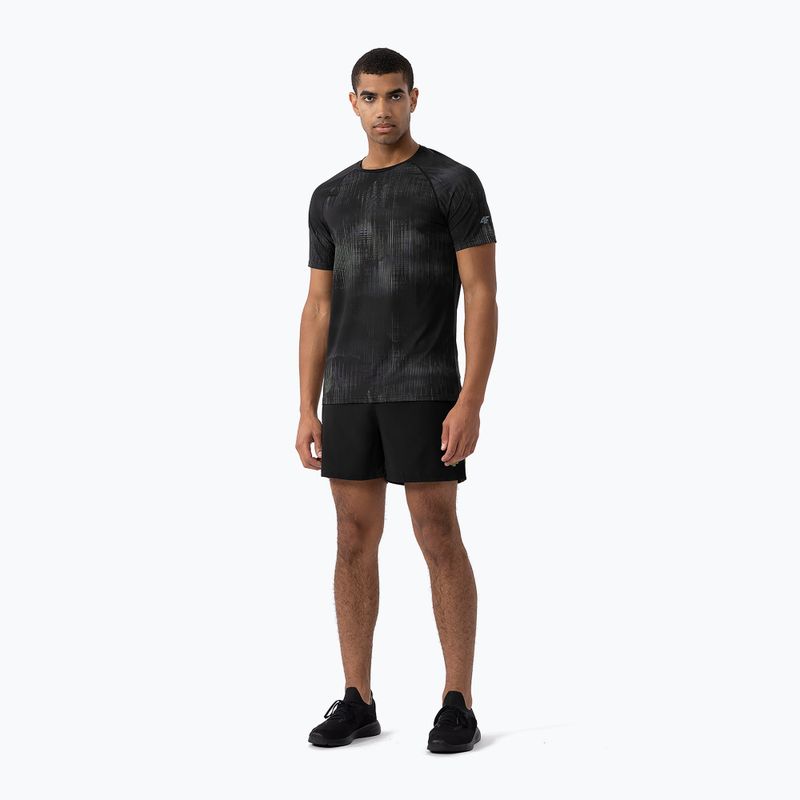 Men's training t-shirt 4F M455 multicolour 2 allover