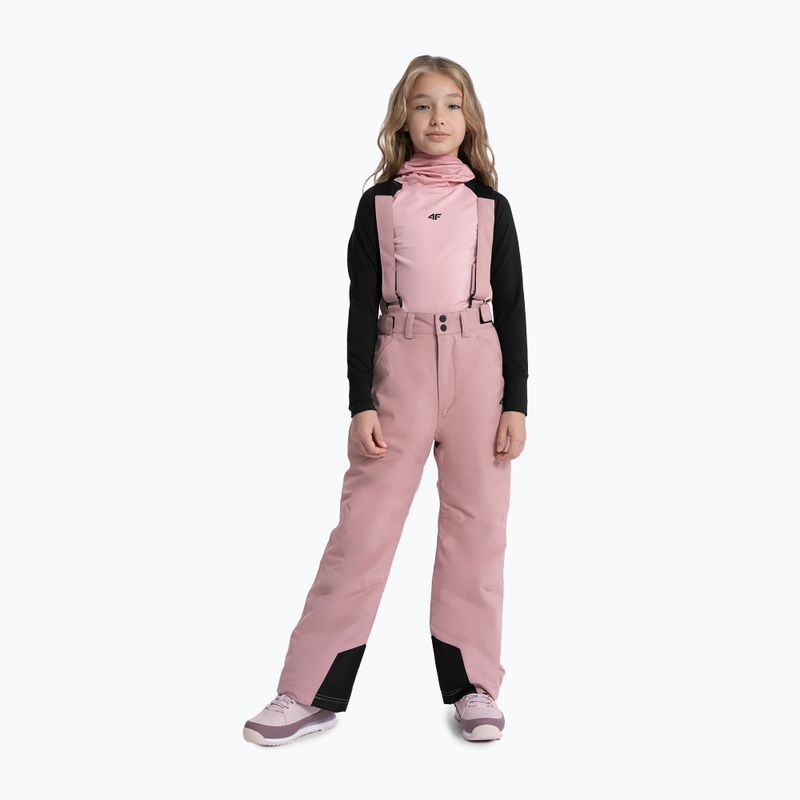 Children's ski trousers 4F F353 dark pink