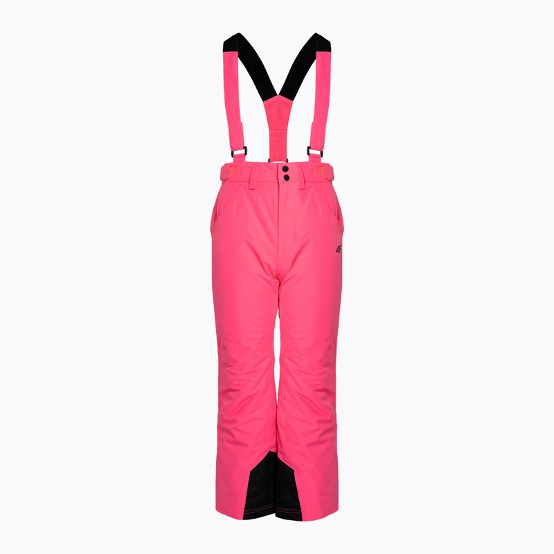 Children's ski trousers 4F F353 hot pink neon 3