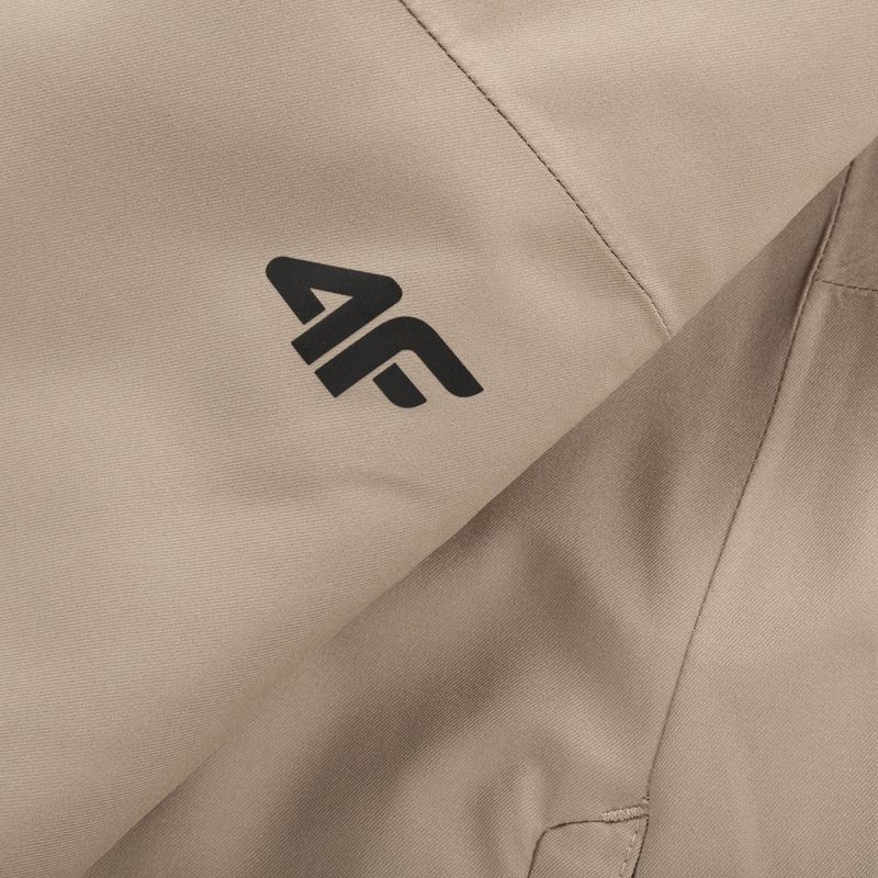 Women's ski trousers 4F F400 light brown 5