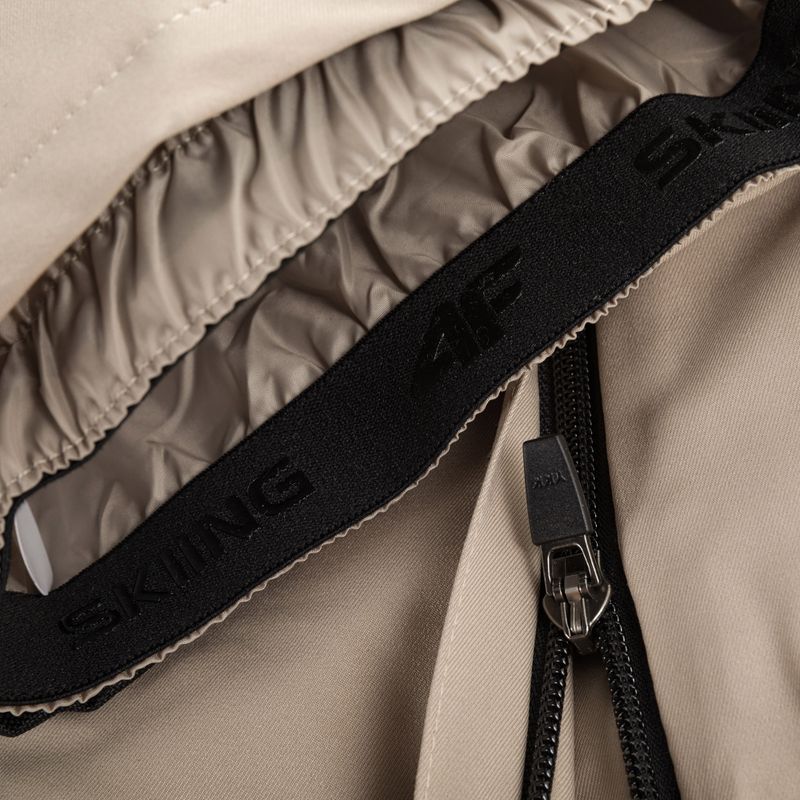 Women's ski trousers 4F F400 light brown 6