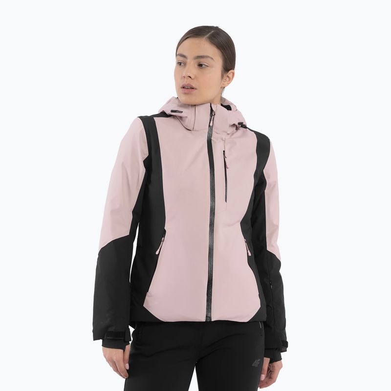 Women's ski jacket 4F F340 light pink