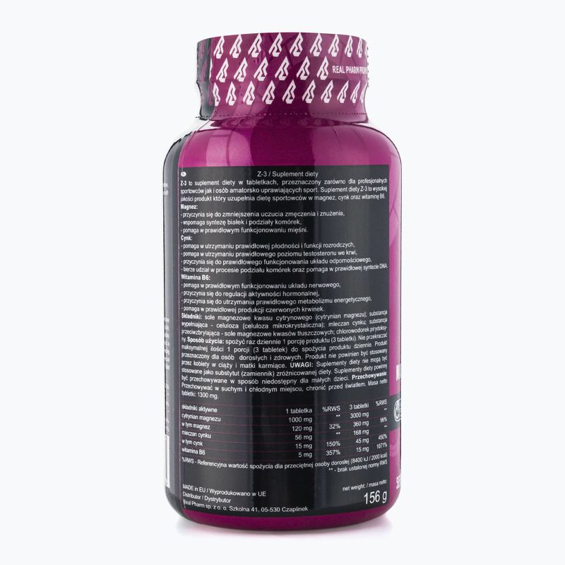 Z3 Real Pharm zinc, magnesium and vitamin B6 120 tablets 666664 2