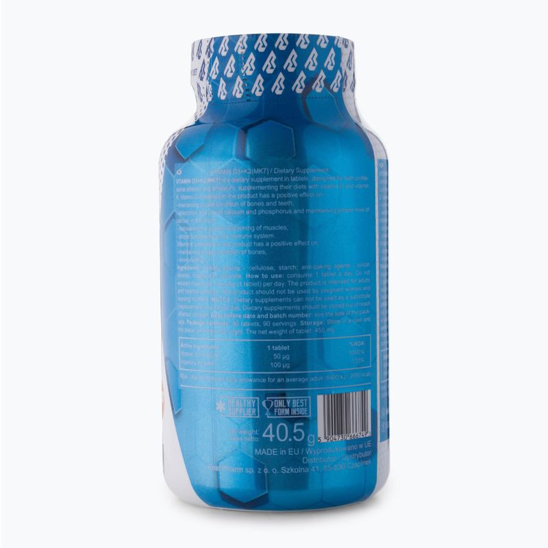 Vitamin D3 + K2 Real Pharm 90 tablets 666749 2