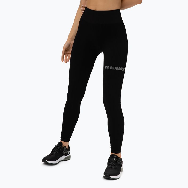 Women's training leggings Gym Glamour Push Up Deep Black 311