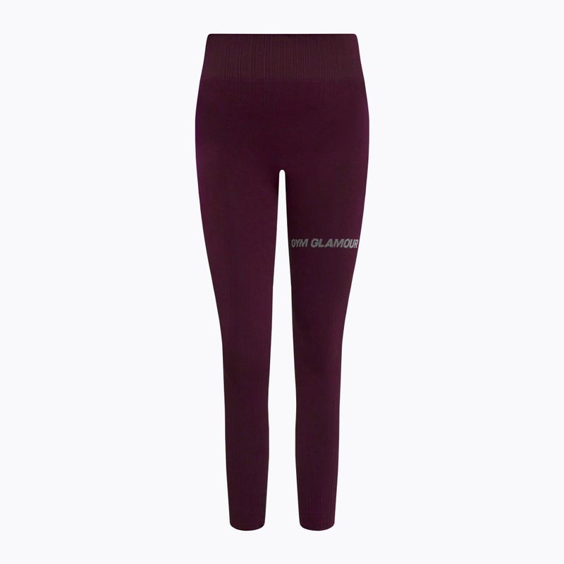 Women's training leggings GymGlamour Push Up Grape 314 5