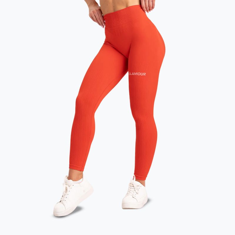 Women's training leggings Gym Glamour Push Up Coral 369 16