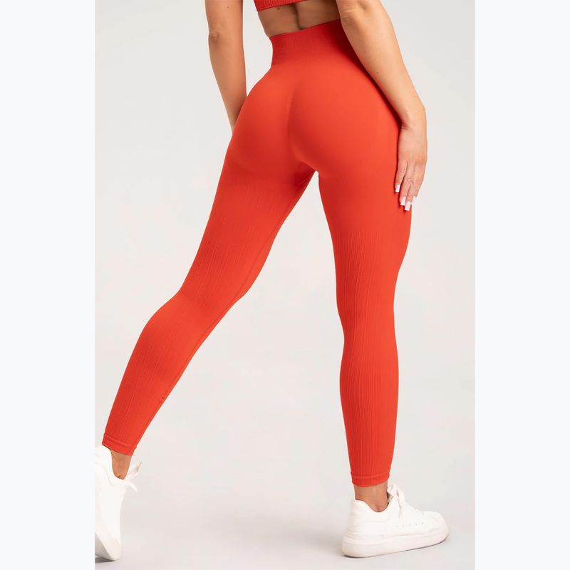 Women's training leggings Gym Glamour Push Up Coral 369 18