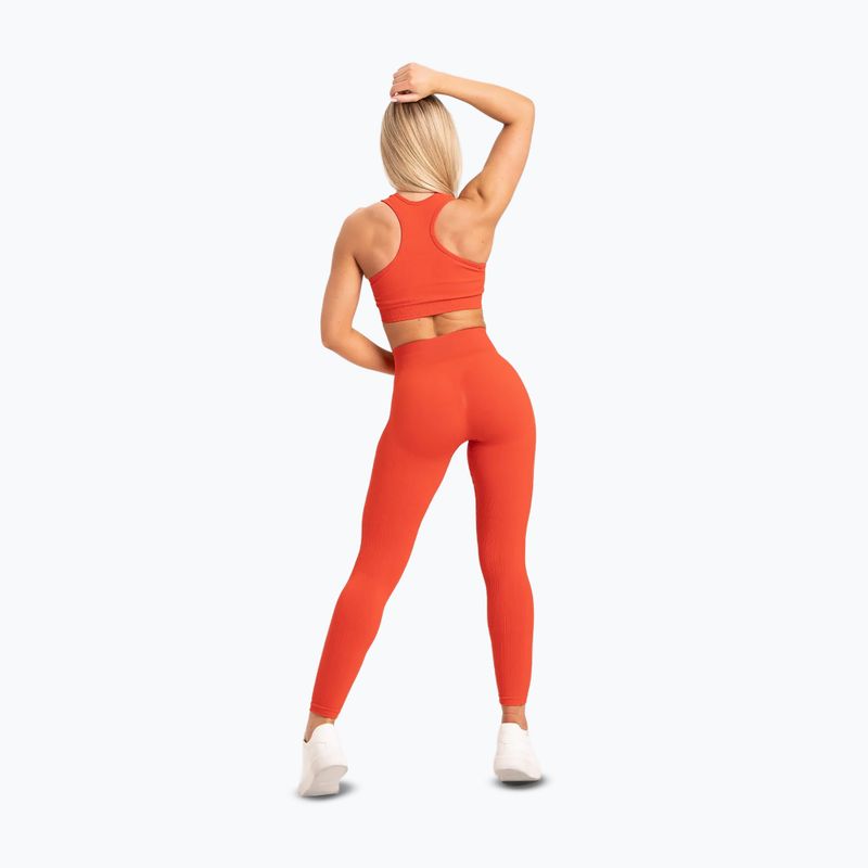Women's training leggings Gym Glamour Push Up Coral 369 19