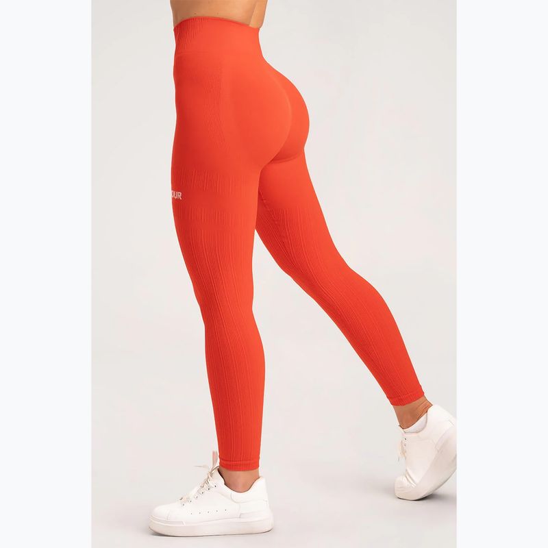 Women's training leggings Gym Glamour Push Up Coral 369 20