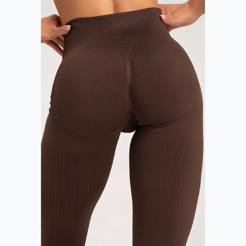 Women's training leggings Gym Glamour Push Up Chocolate 370 9