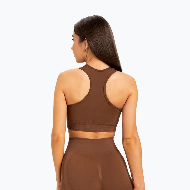 Gym Glamour Push Up Chocolate 373 fitness bra 2
