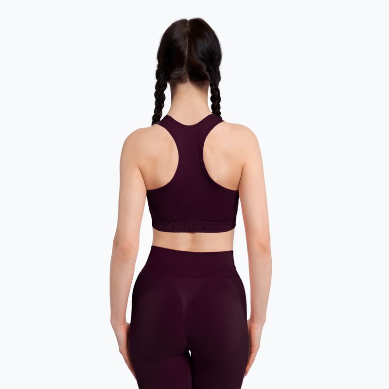 Gym Glamour Push Up Grape 322 fitness bra 4