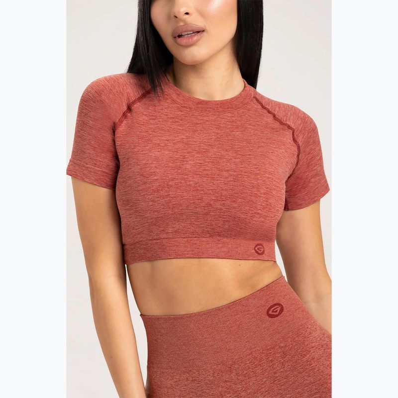 Women's training t-shirt Gym Glamour Seamless Rashguard cherry 3
