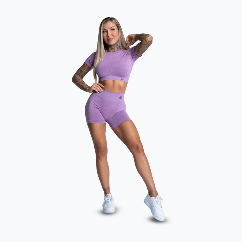 Women's training shorts Gym Glamour Seamless lilac 2