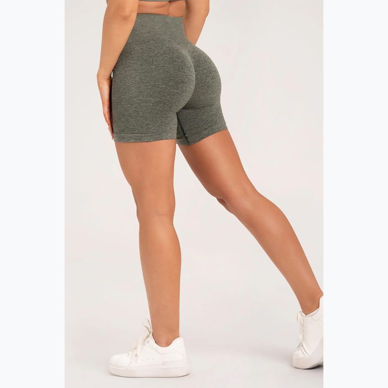 Women's training shorts Gym Glamour Seamless khaki 5