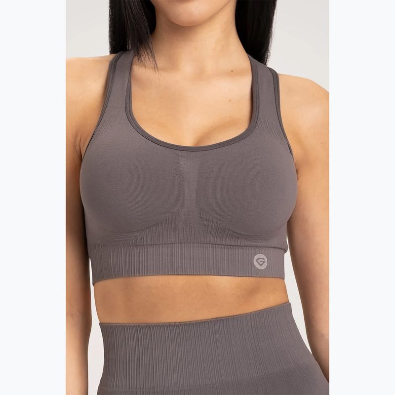 Gym Glamour Push Up training bra grey 3