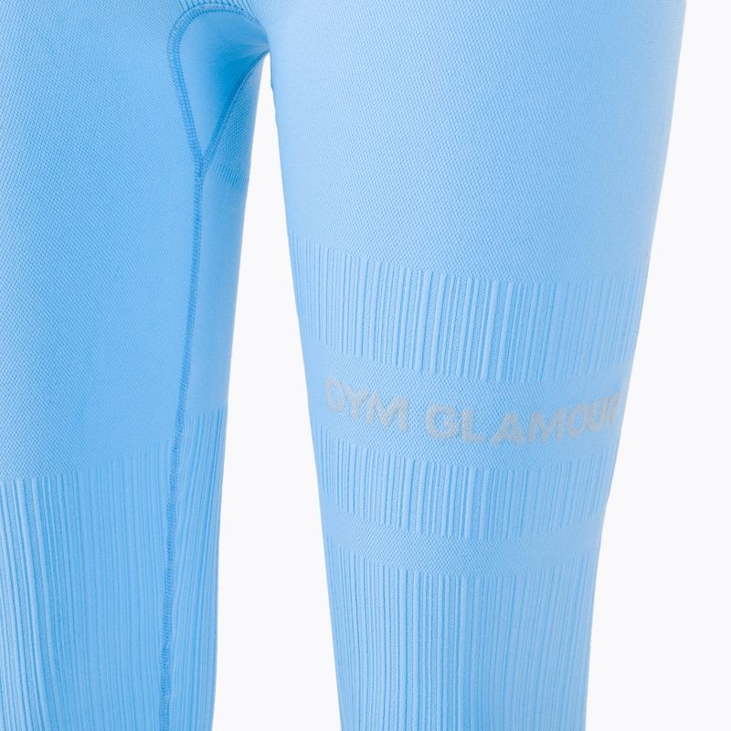 Women's training leggings Gym Glamour Push Up Baby Blue 405 8
