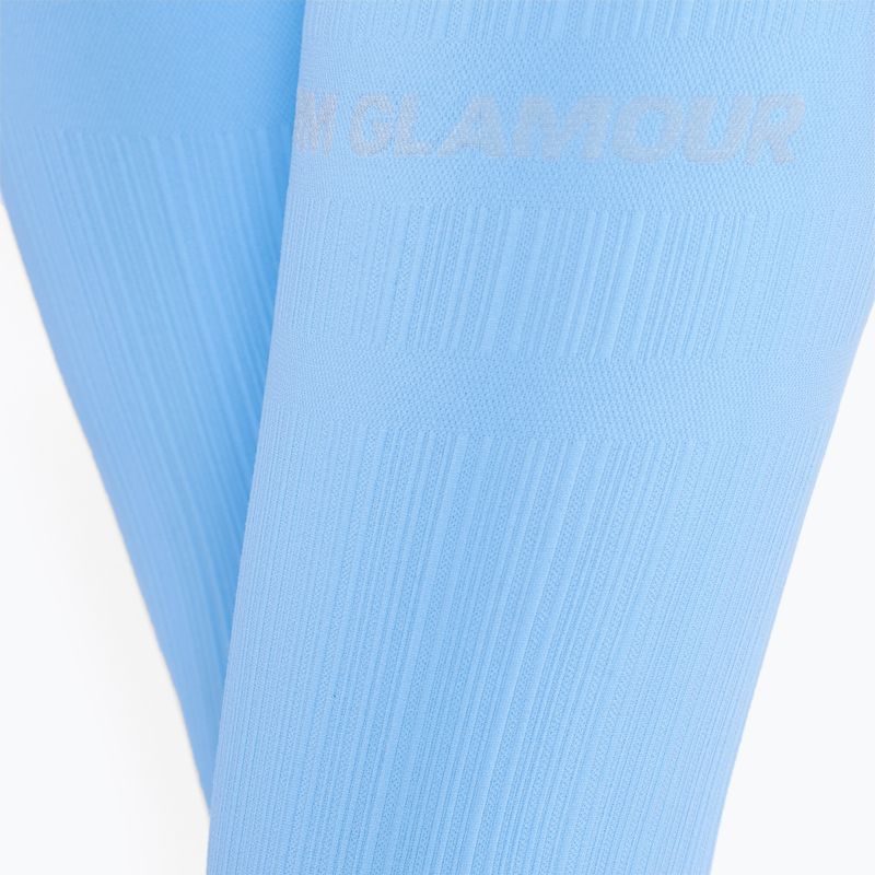 Women's training leggings Gym Glamour Push Up Baby Blue 405 5