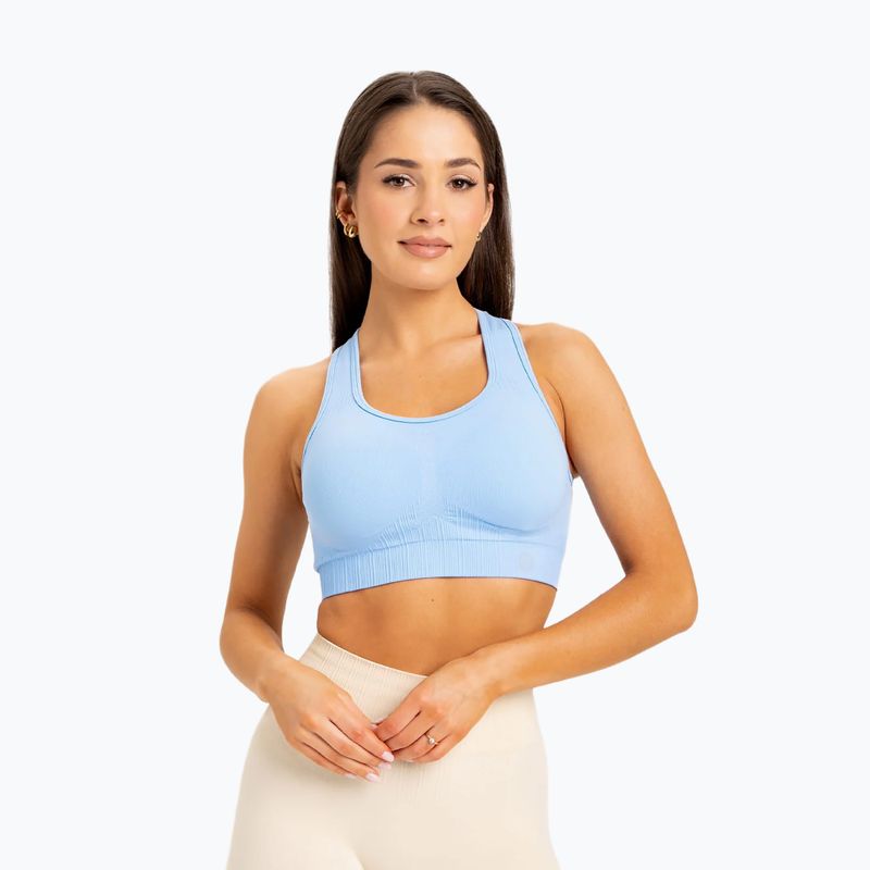 Gym Glamour Push Up Baby Blue 406 406 fitness bra 3