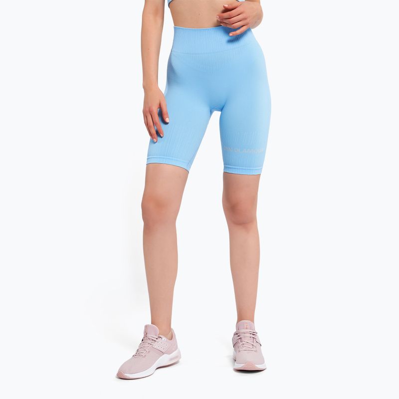 Women's training bikers Gym Glamour Push Up Baby Blue 407