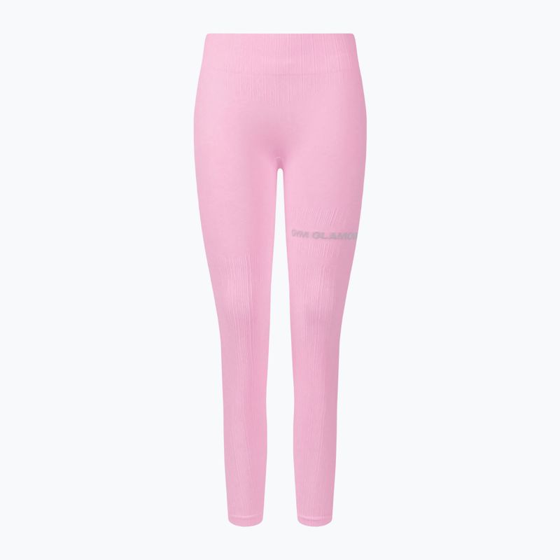 Women's workout leggings Gym Glamour Push Up Candy Pink 408 7