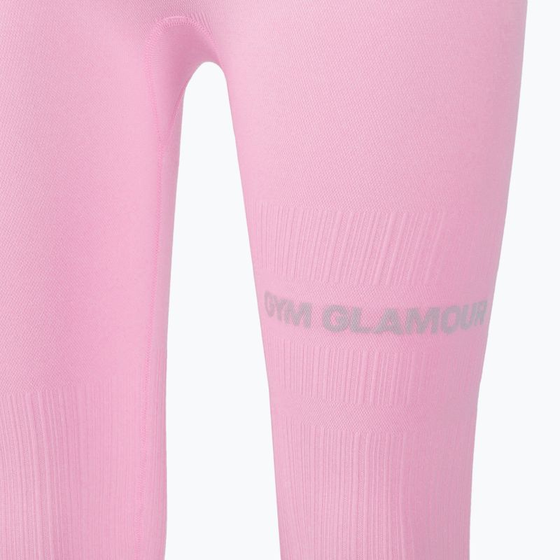 Women's workout leggings Gym Glamour Push Up Candy Pink 408 8