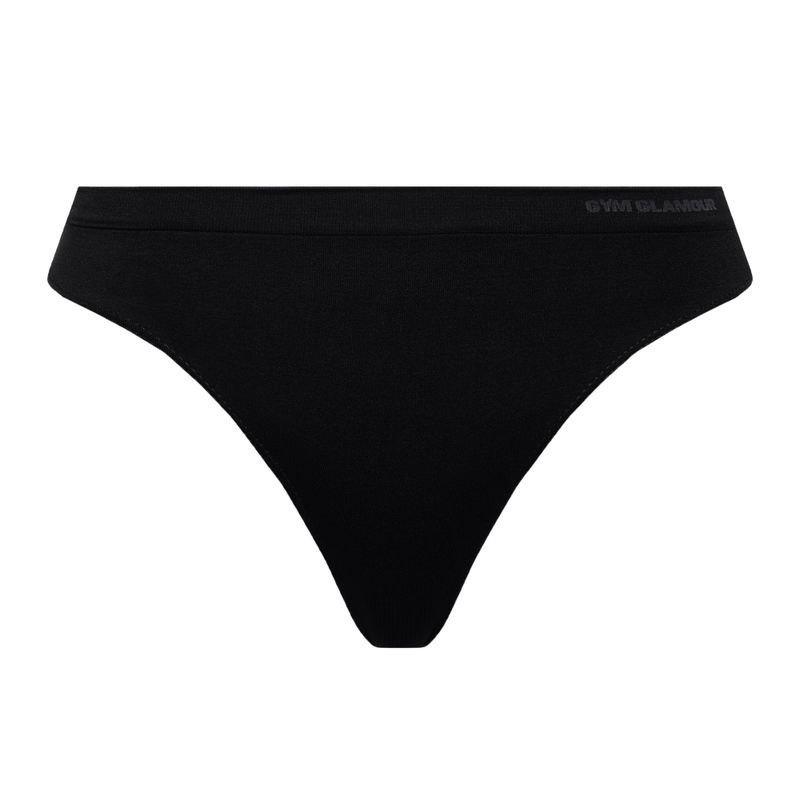 Women's Gym Glamour Thong Black 412-4 4