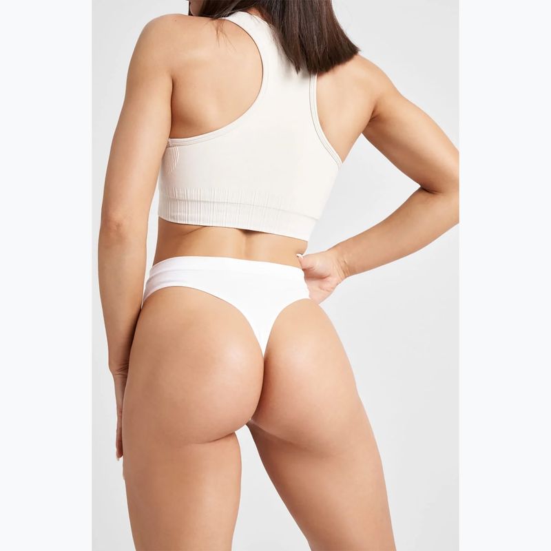 Women's Gym Glamour Thong White 414 6