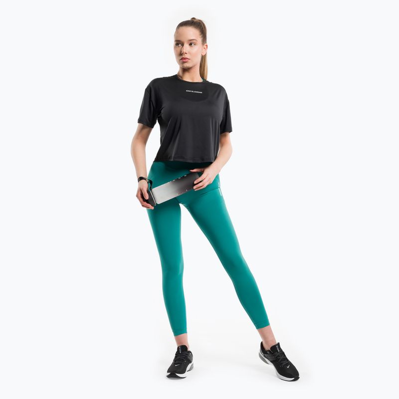 Women's training shirt Gym Glamour Sport Black 424 2