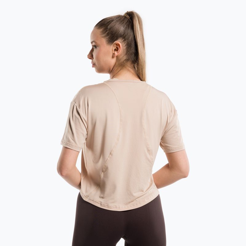 Women's training t-shirt Gym Glamour Sport Beige 427 3