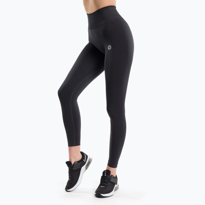 Women's training leggings Gym Glamour Flexible Anthracite 429