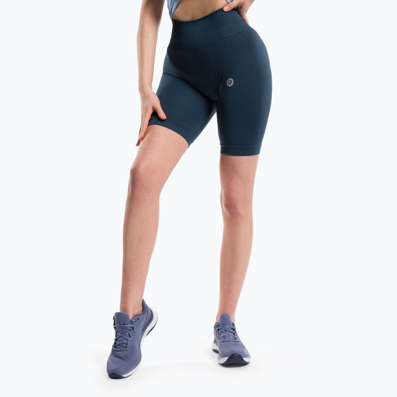 Women's training shorts Gym Glamour Flexible Dark Sea 437