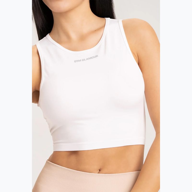 Women's workout top Gym Glamour Tied White 441 3